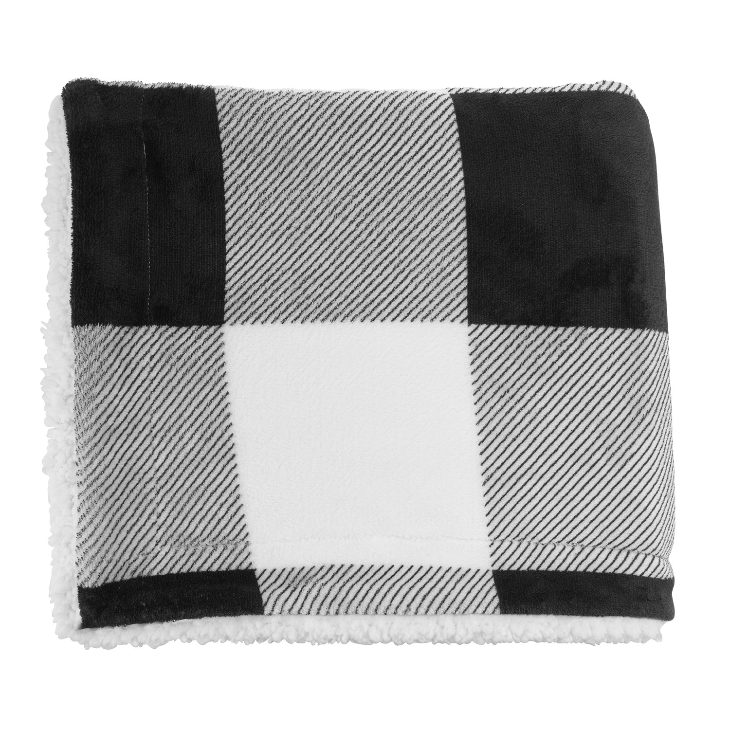 Picture of Microfiber Plaid Sherpa Blanket