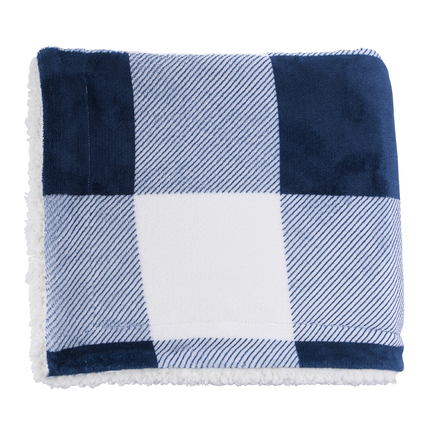 Picture of Microfiber Plaid Sherpa Blanket