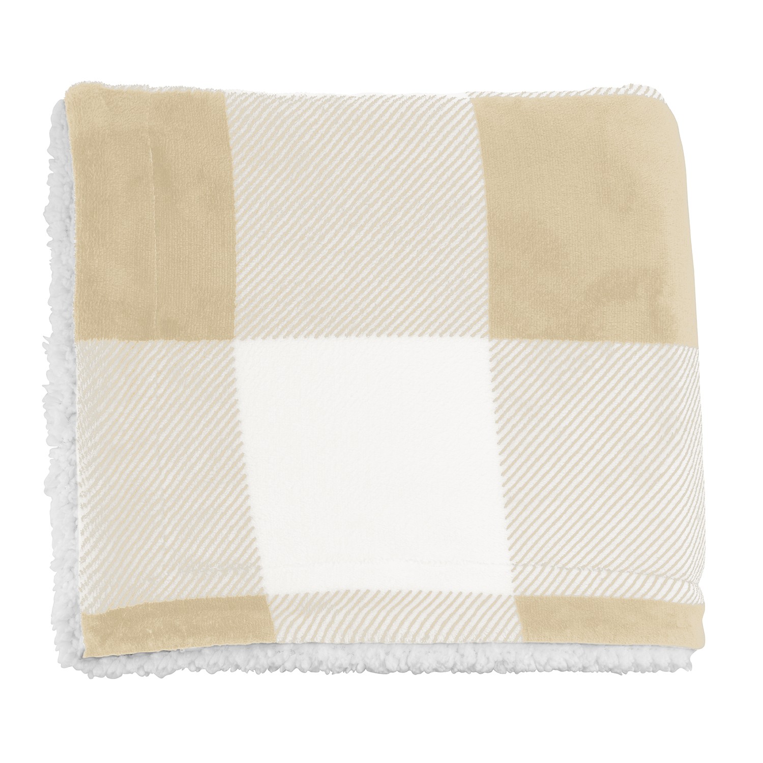 Picture of Microfiber Plaid Sherpa Blanket