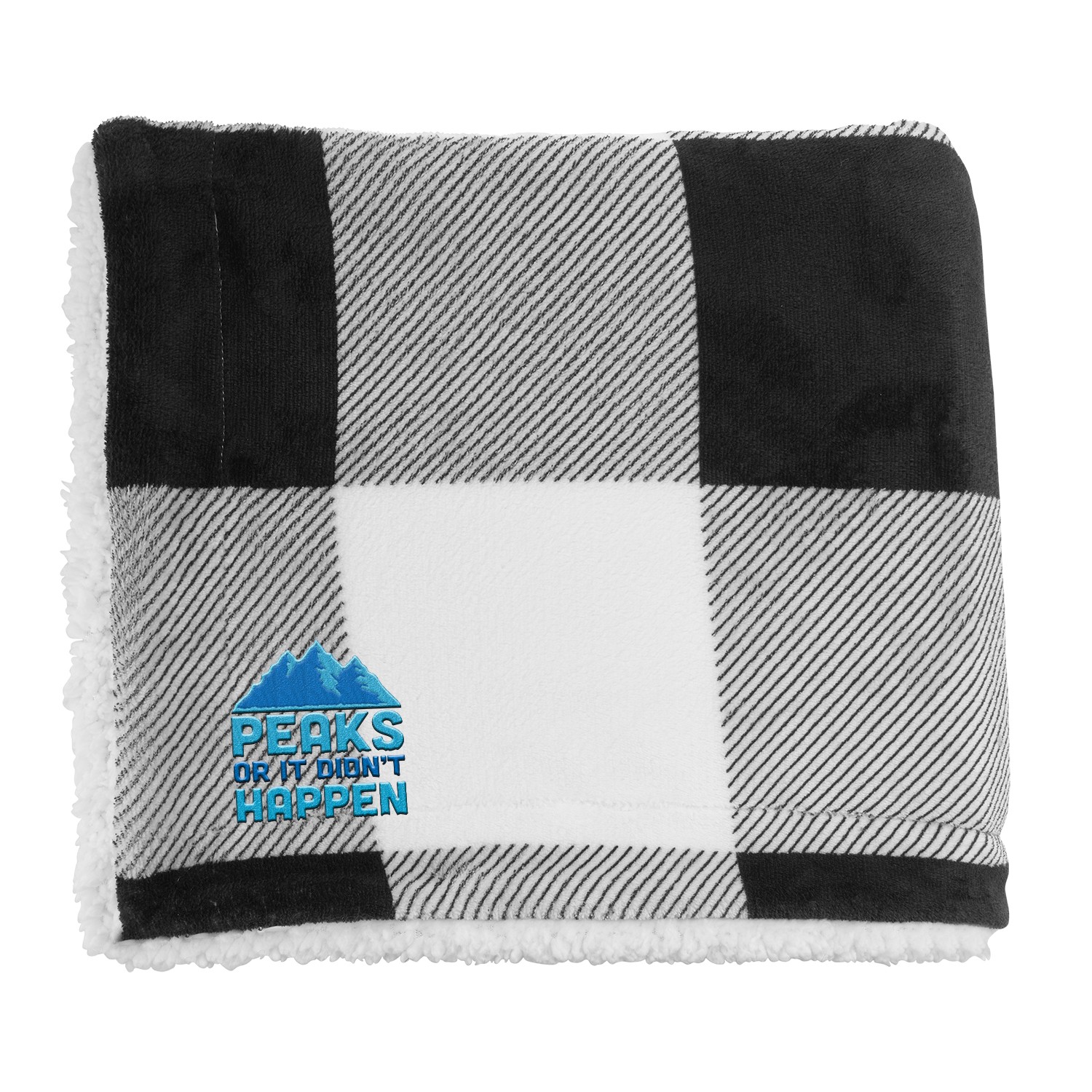 Picture of Microfiber Plaid Sherpa Blanket