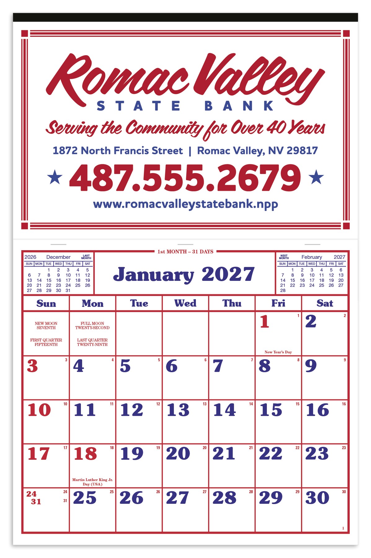 Picture of Skinner & Kennedy® Apron Style Calendar