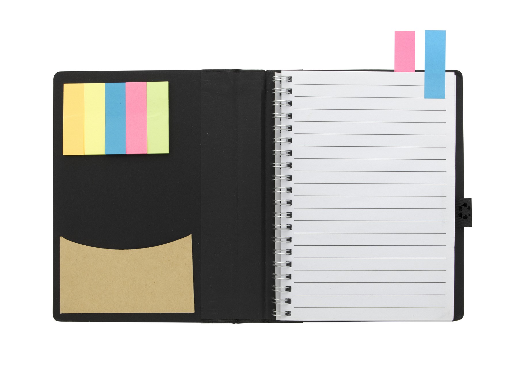 Picture of Good Value™ 5" x 7" Paper Notebook with Flags
