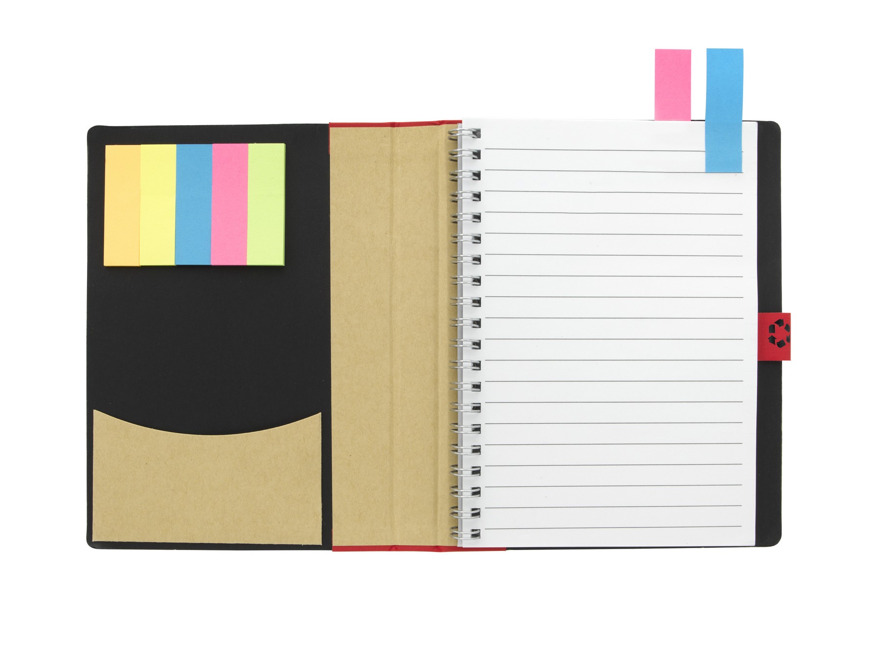 Picture of Good Value™ 5" x 7" Paper Notebook with Flags