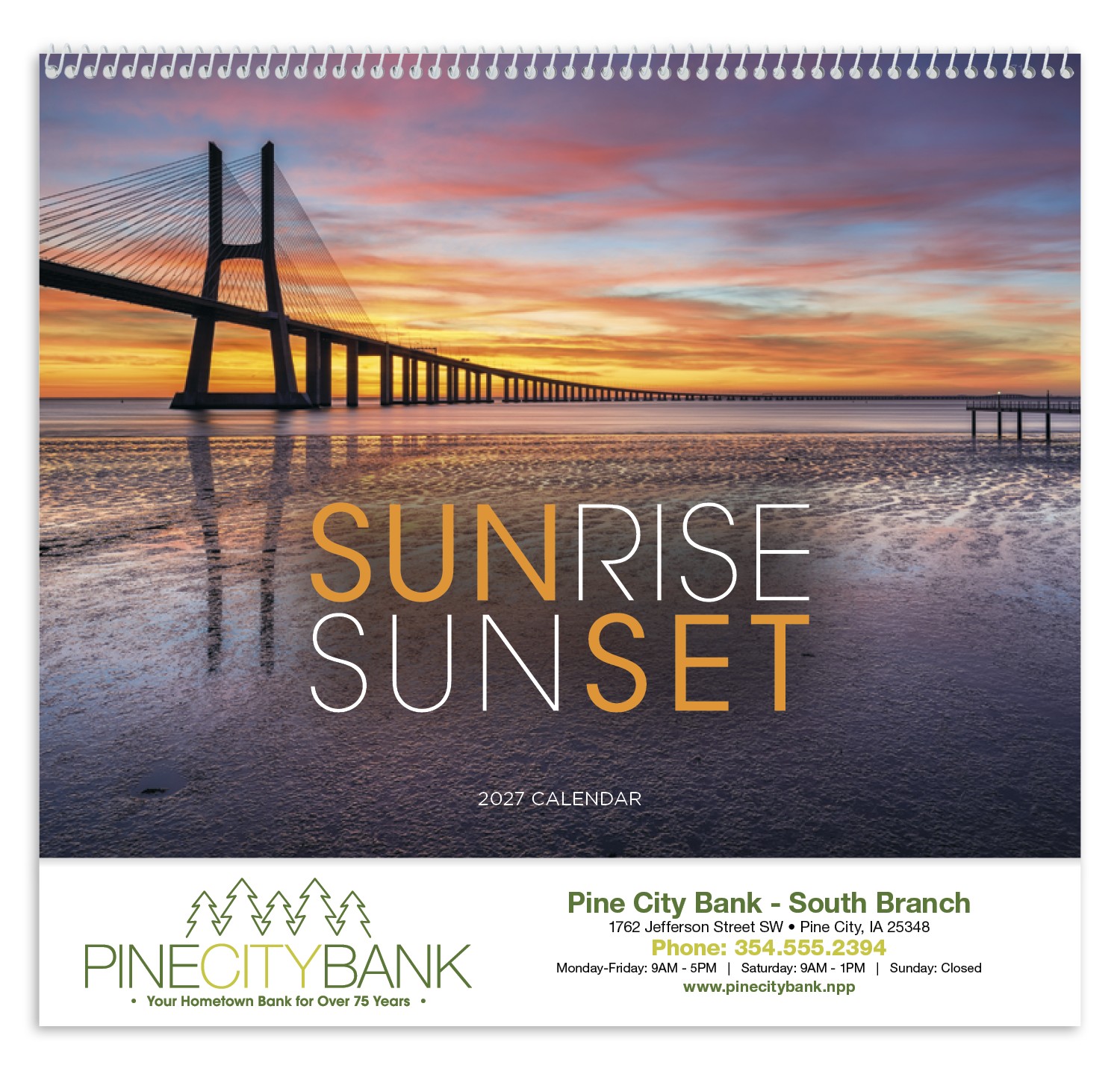 Picture of Triumph® Calendars Sunrise Sunset Calendar