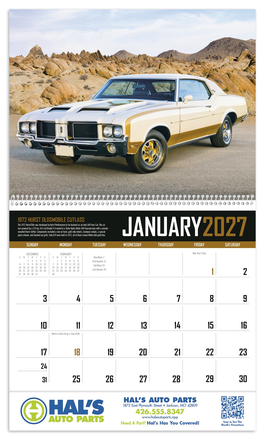 Picture of Triumph® Calendars Muscle Cars Calendar