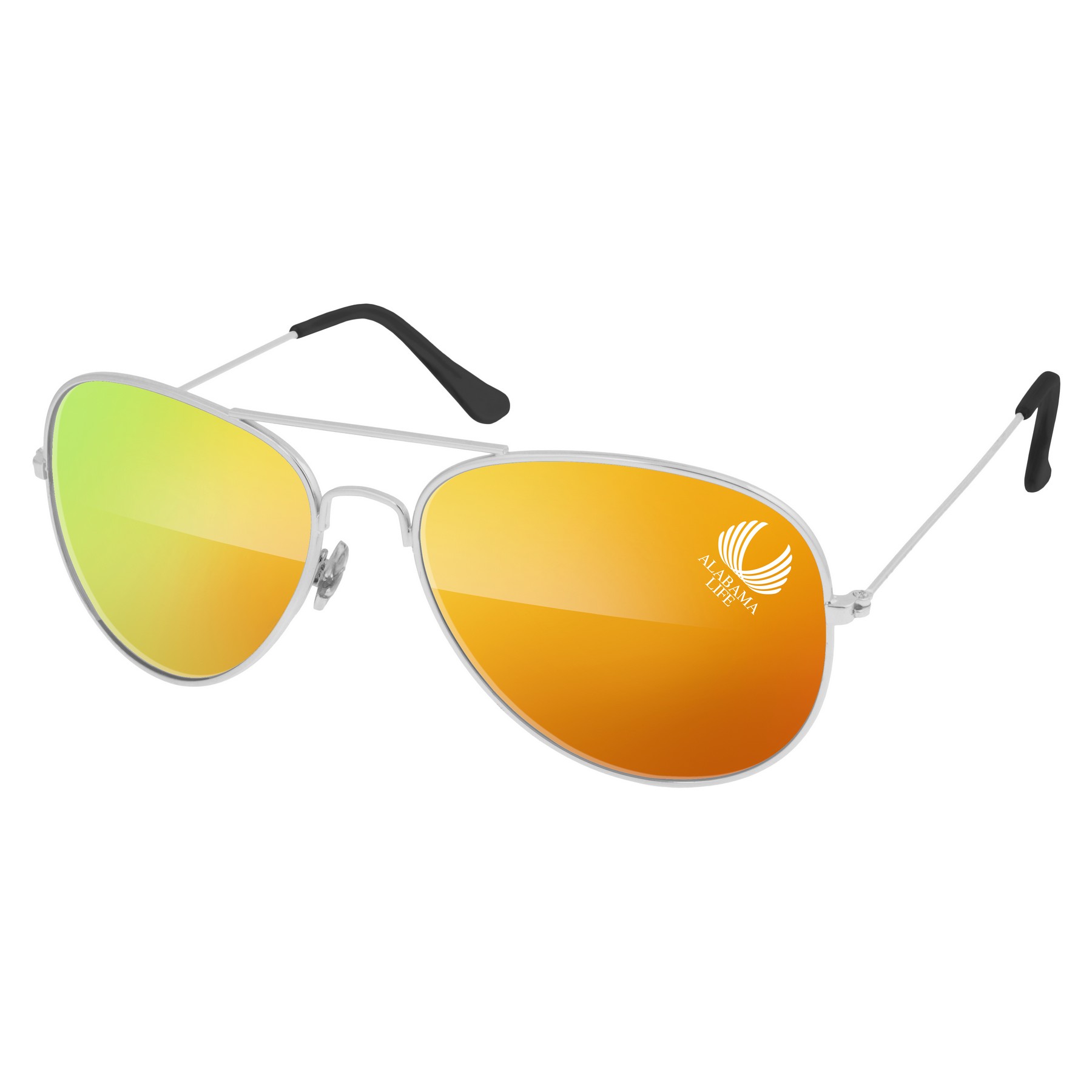 Picture of Metal Aviator Mirrored Sunglasses