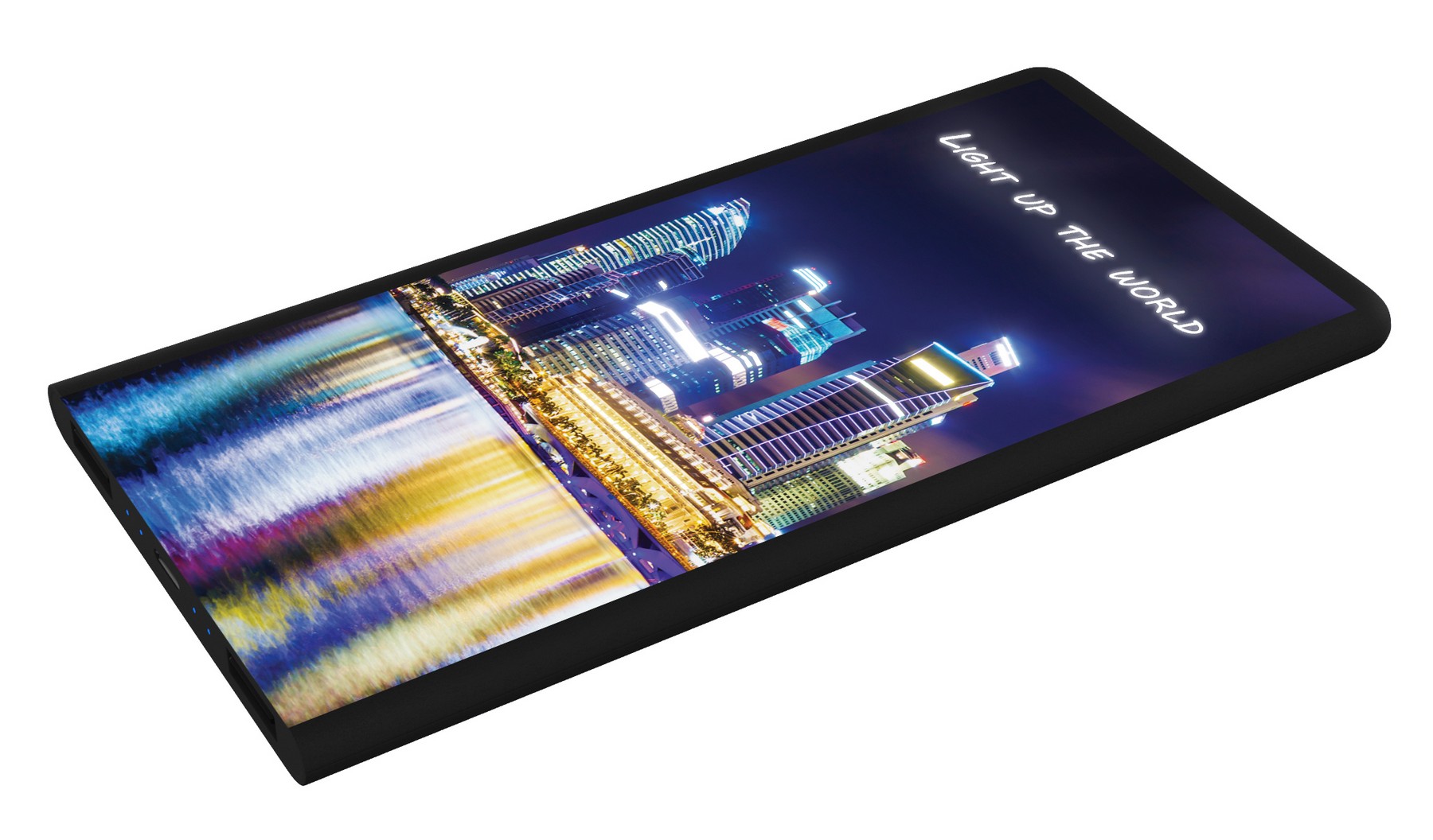 Picture of SCX Innovative Design™ Full-Color Illuminated Power Bank Slim 5000 mAh