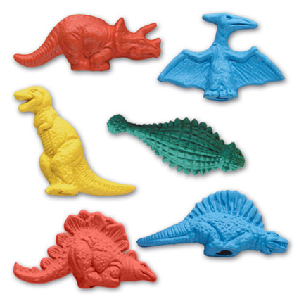 Picture of Pencil-Top Eraser Dinosaur Collection
