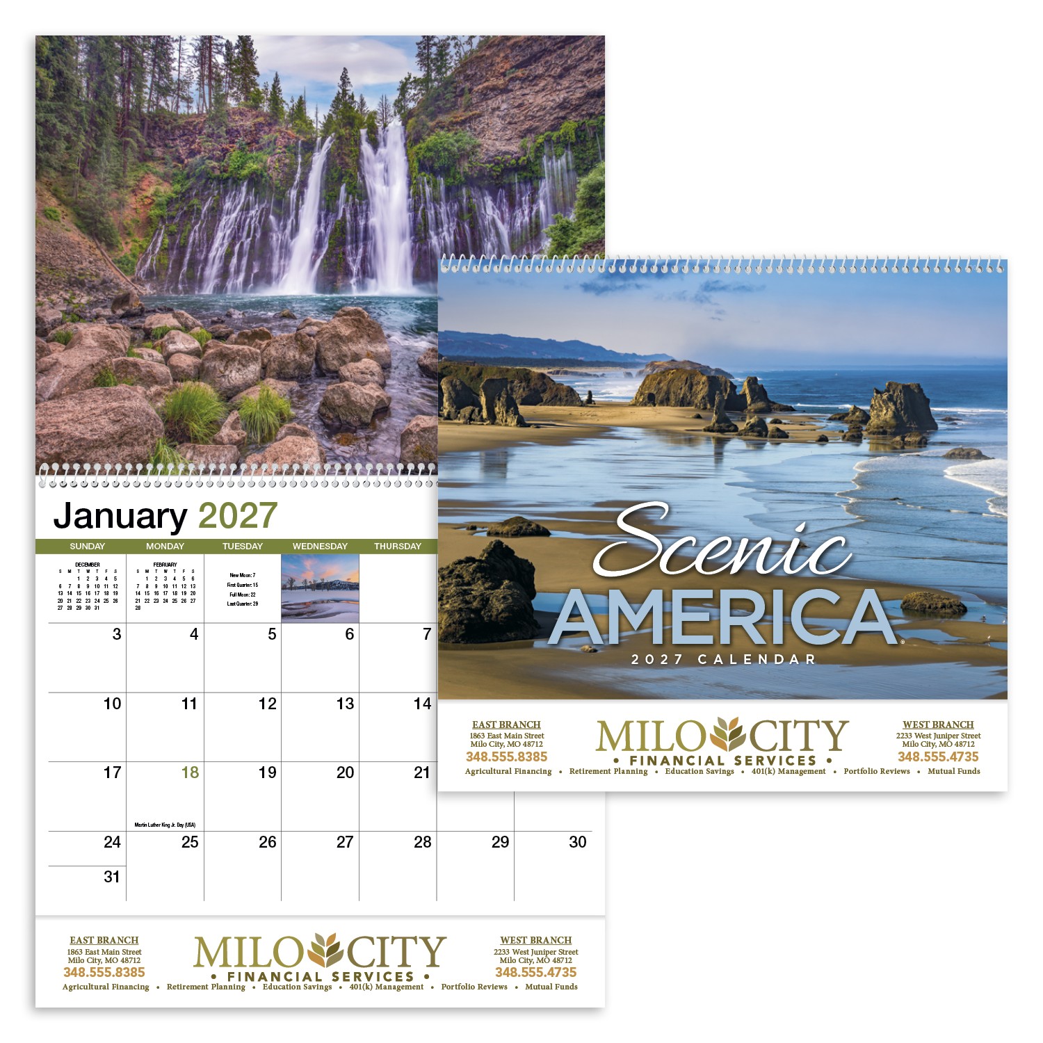 Picture of HotLine® Products Scenic America® Appointment Calendar - Spiral