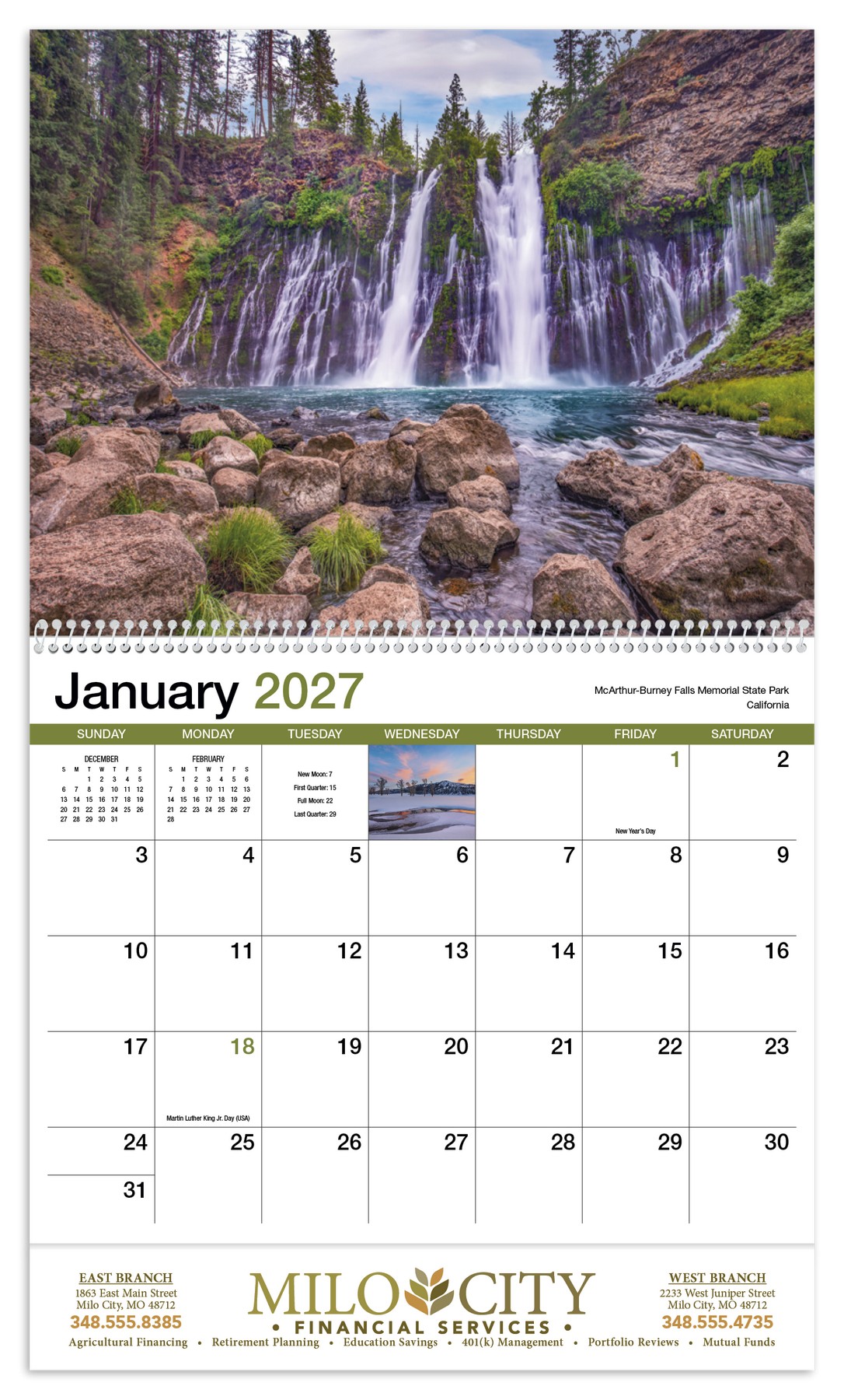 Picture of HotLine® Products Scenic America® Appointment Calendar - Spiral