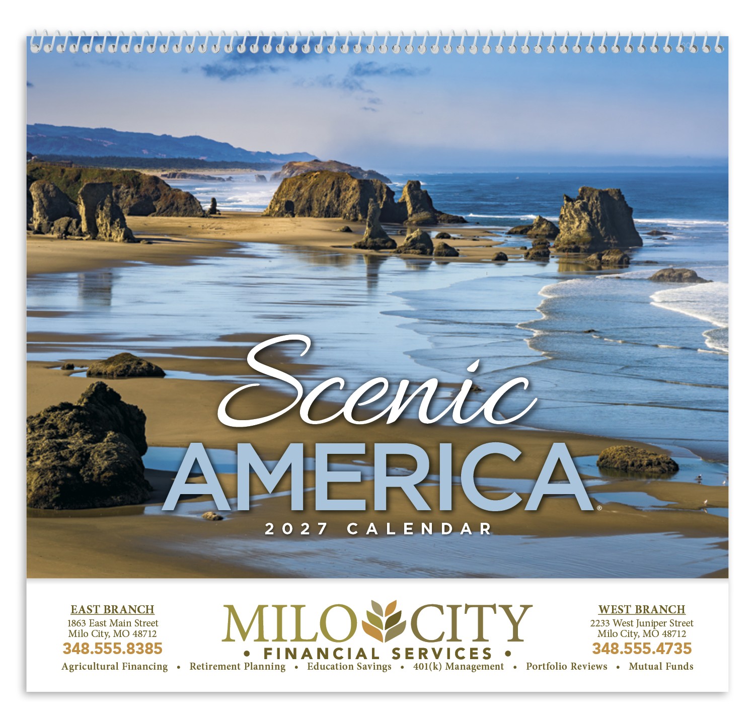 Picture of HotLine® Products Scenic America® Appointment Calendar - Spiral