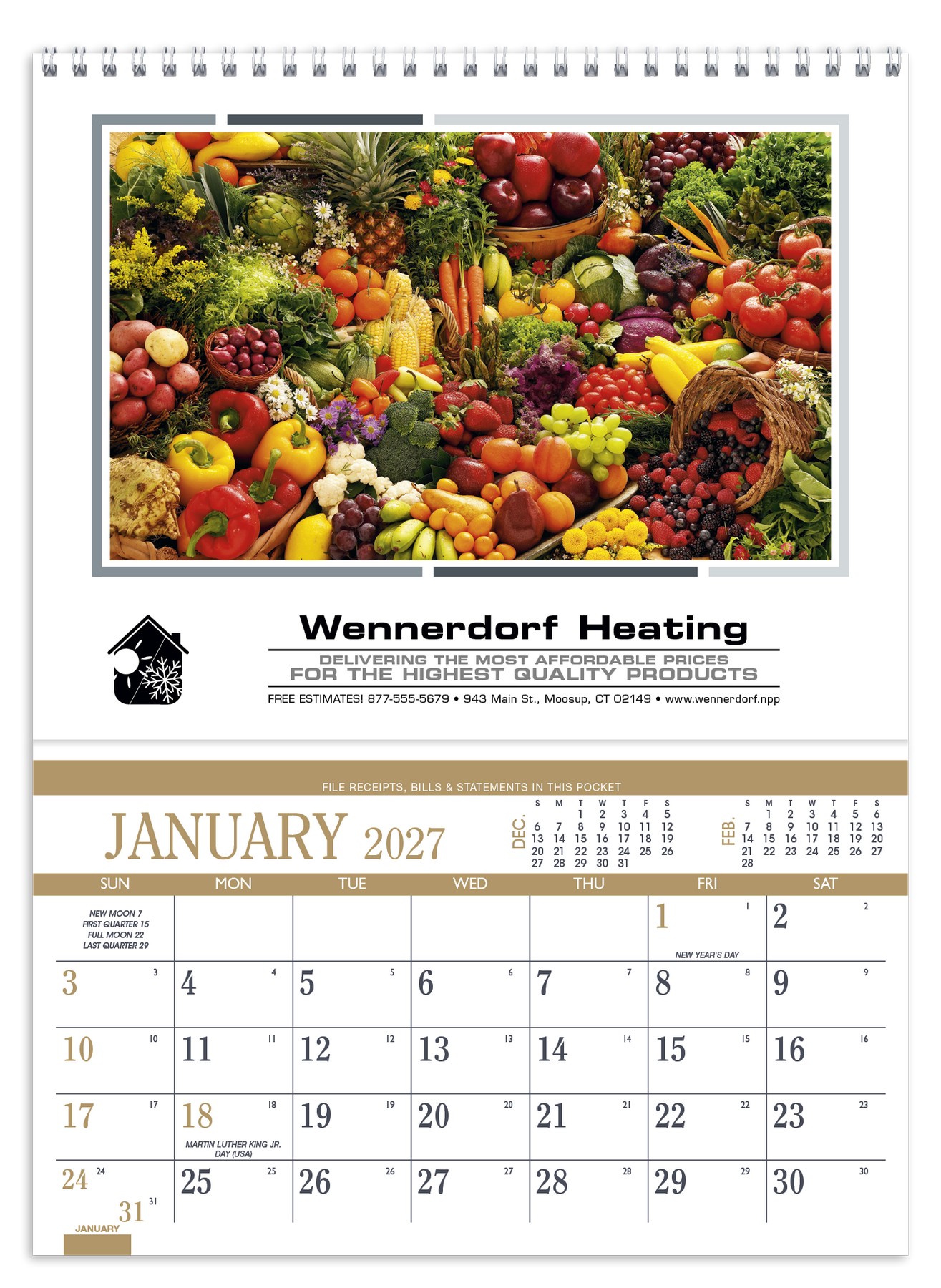 Picture of Triumph® Calendars Recipe Pocket Calendar