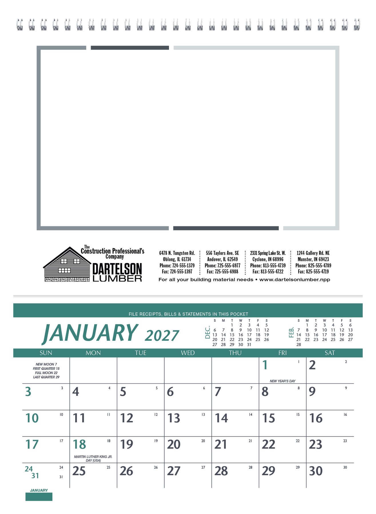 Picture of Triumph® Calendars Farm Pocket Calendar