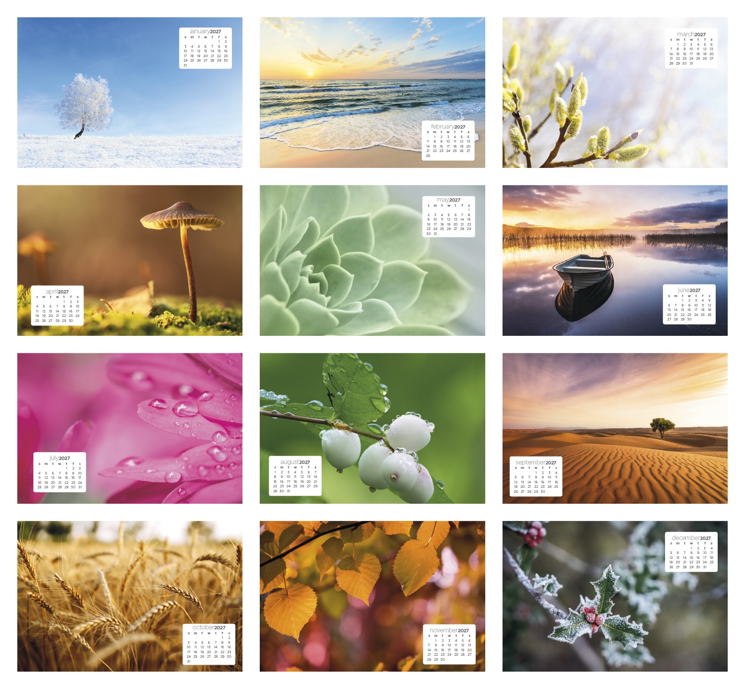 Picture of Triumph® Calendars Simplicity Large Desk Calendar
