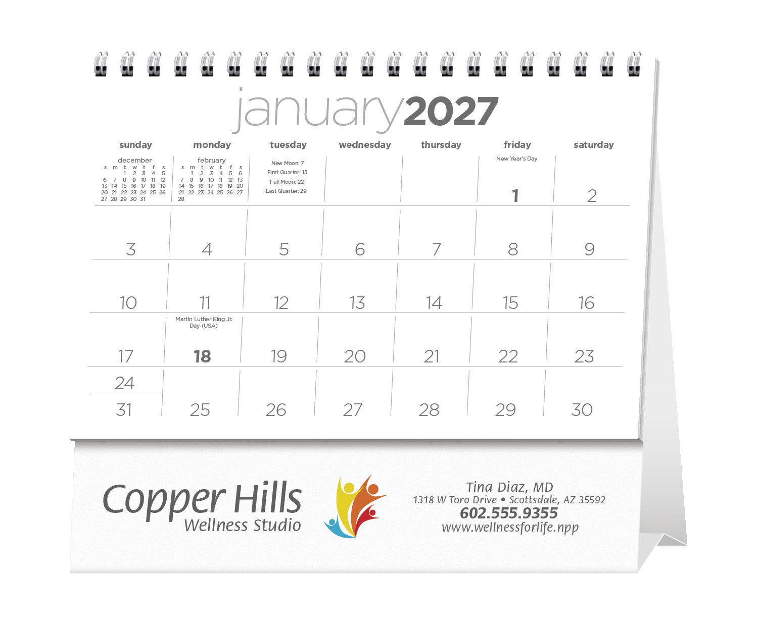 Picture of Triumph® Calendars Simplicity Large Desk Calendar