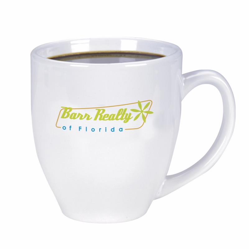 Picture of Shiny Bistro Mug - 15 oz. (white)