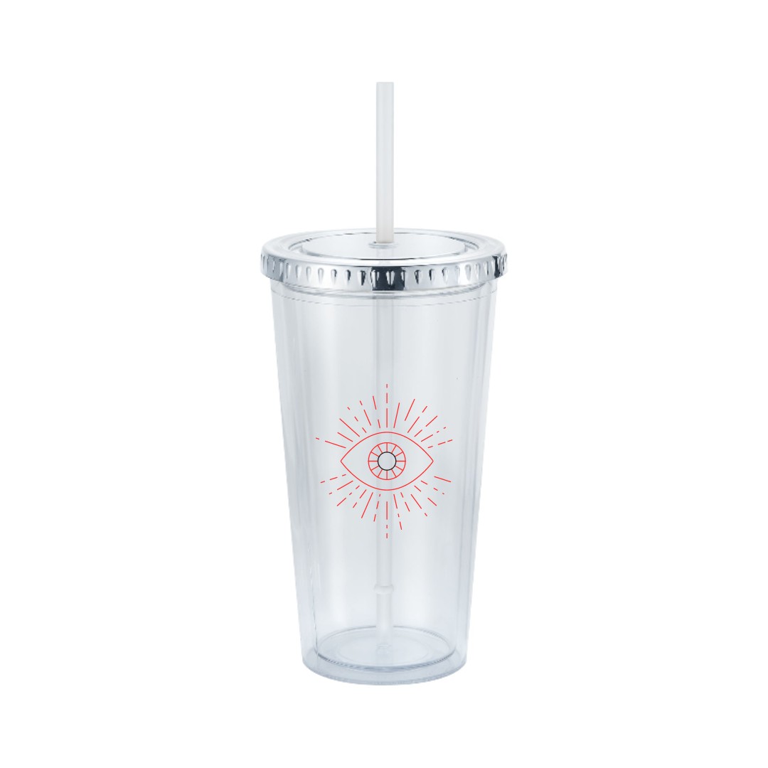 Picture of 20 oz Venti Slurpy Clear with Solid Lid Tumbler