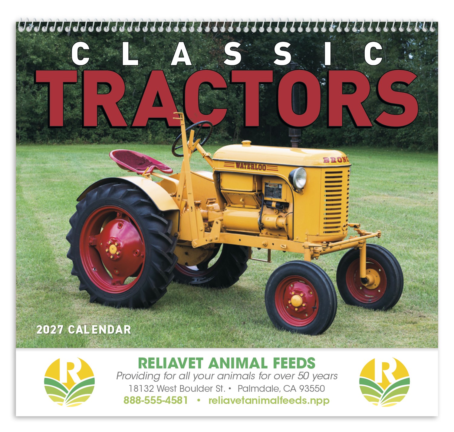 Picture of Good Value™ Classic Tractor - Spiral Calendar
