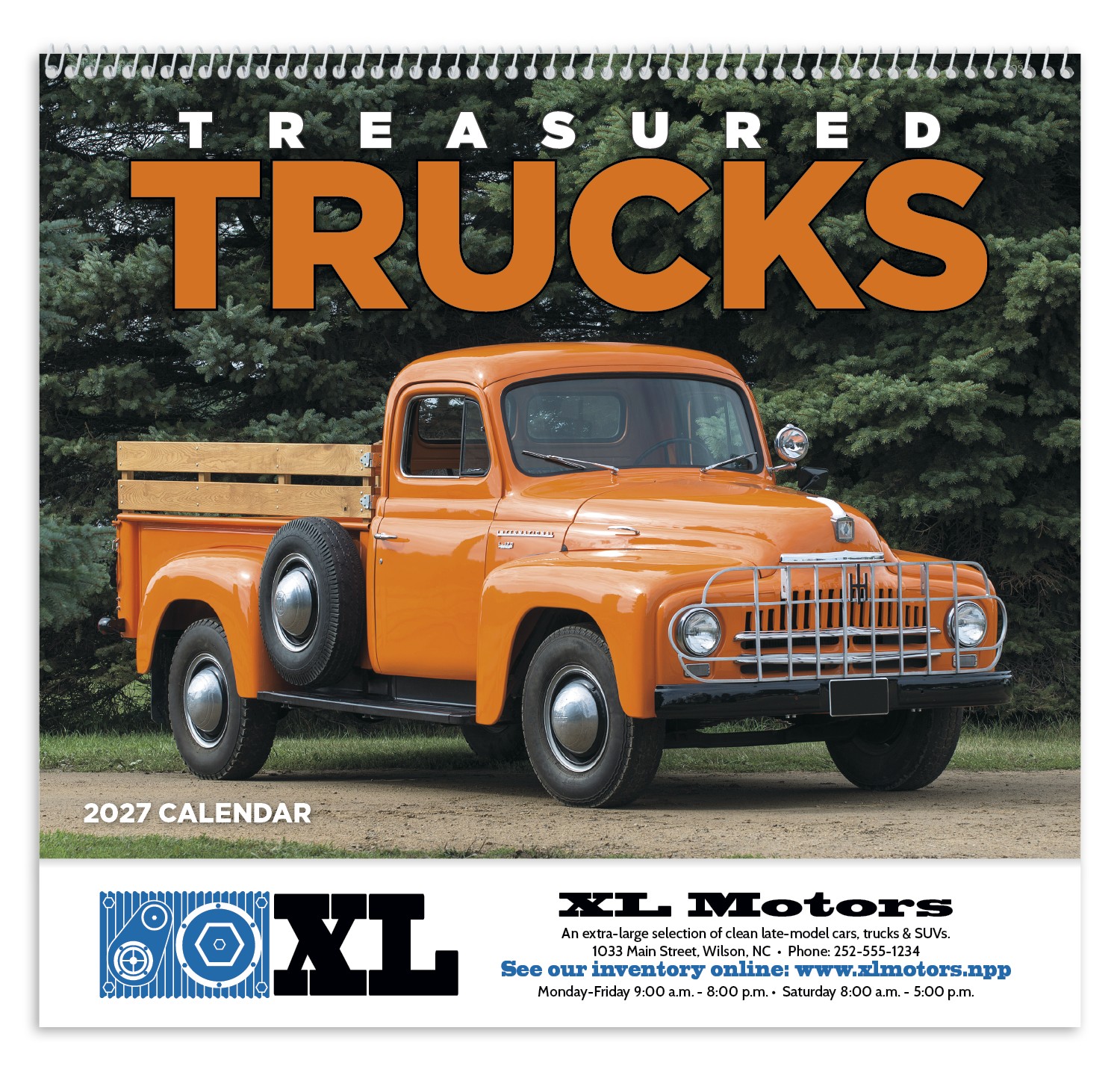 Picture of Good Value™ Treasured Trucks - Spiral Calendar
