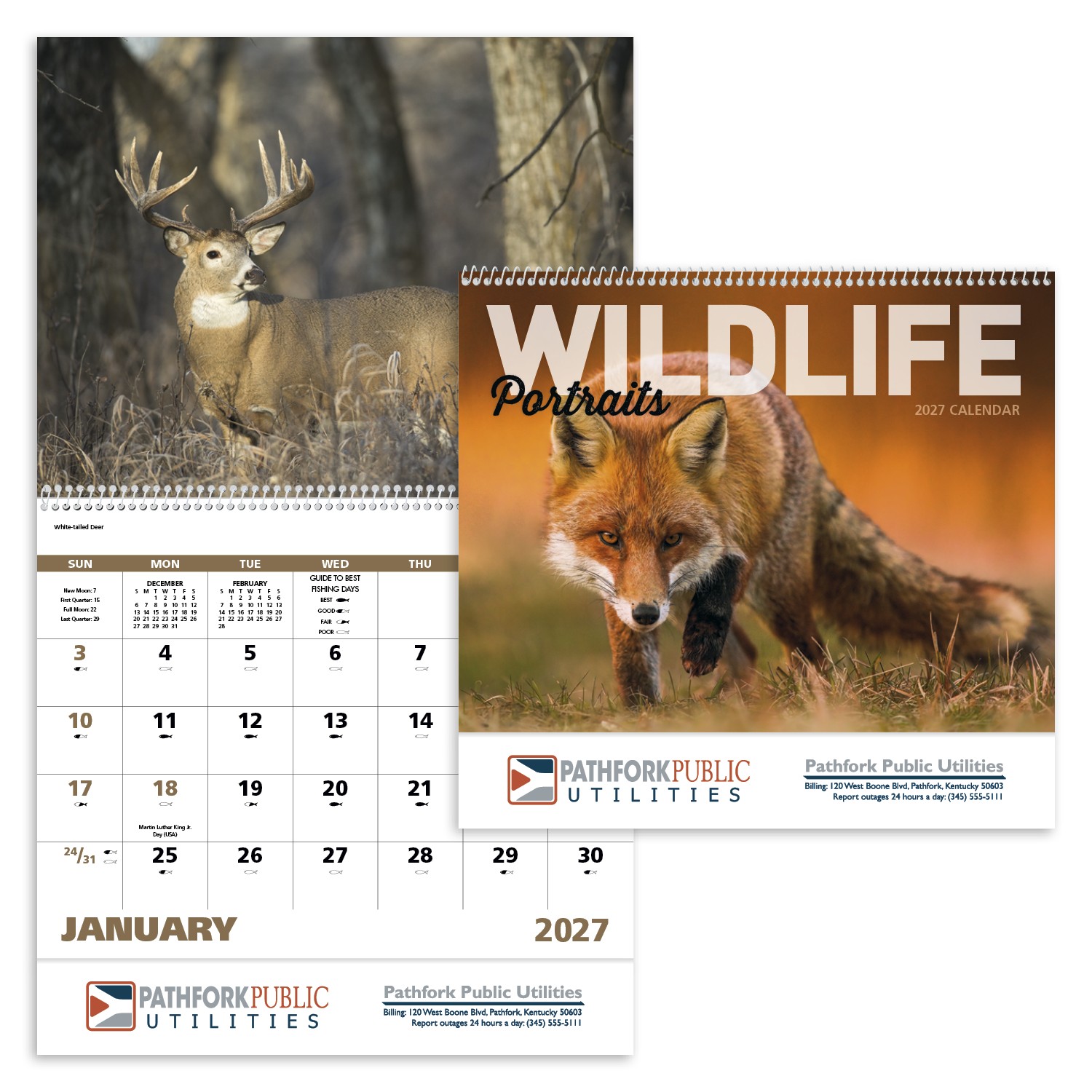 Picture of Good Value™ Wildlife Portraits - Spiral Calendar