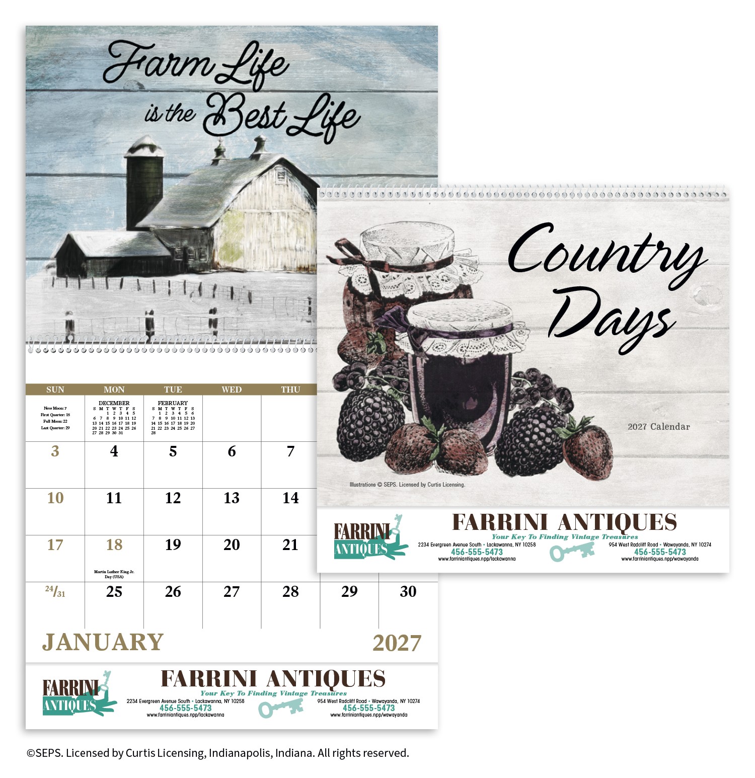 Picture of Good Value™ Country Days - Spiral Calendar