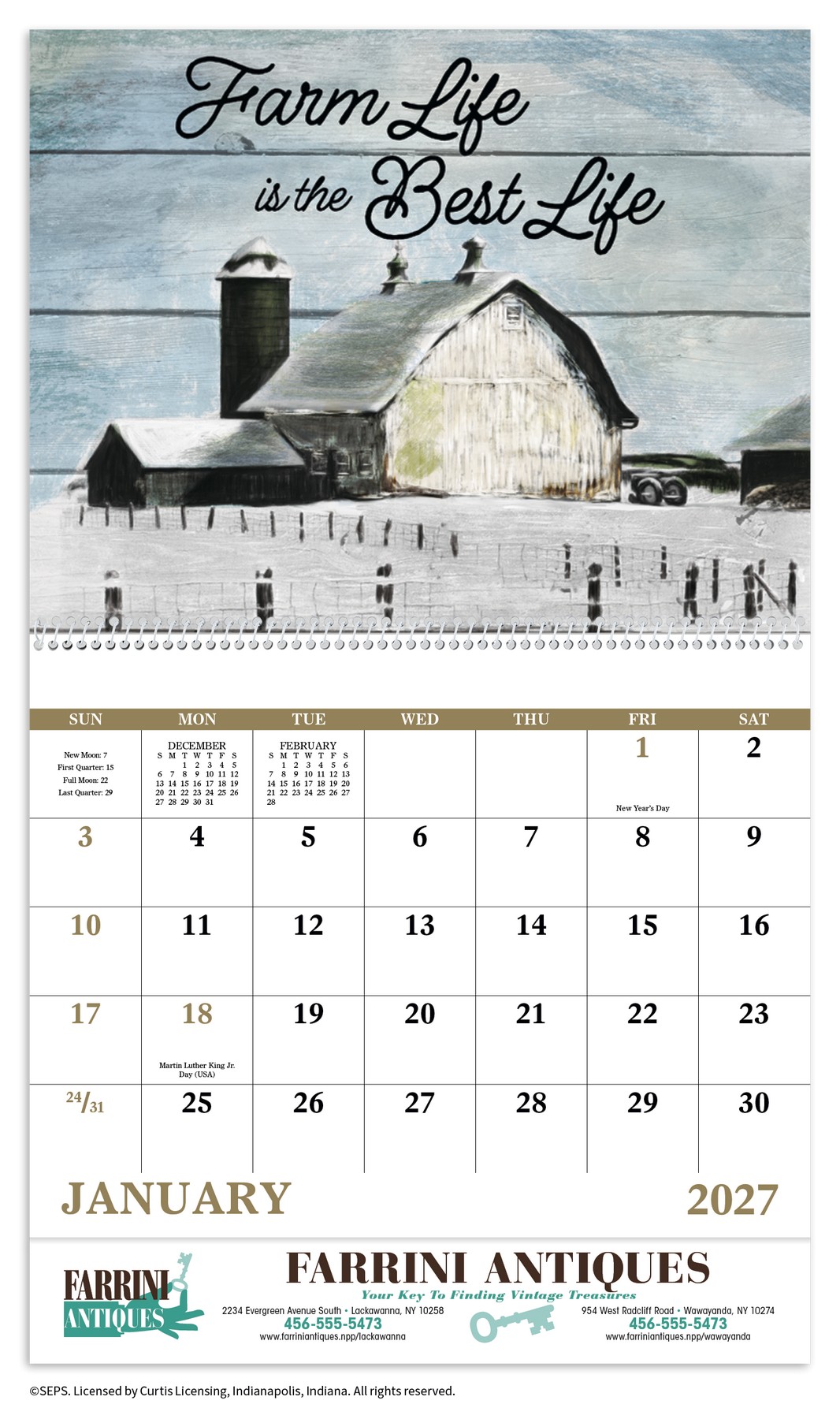 Picture of Good Value™ Country Days - Spiral Calendar