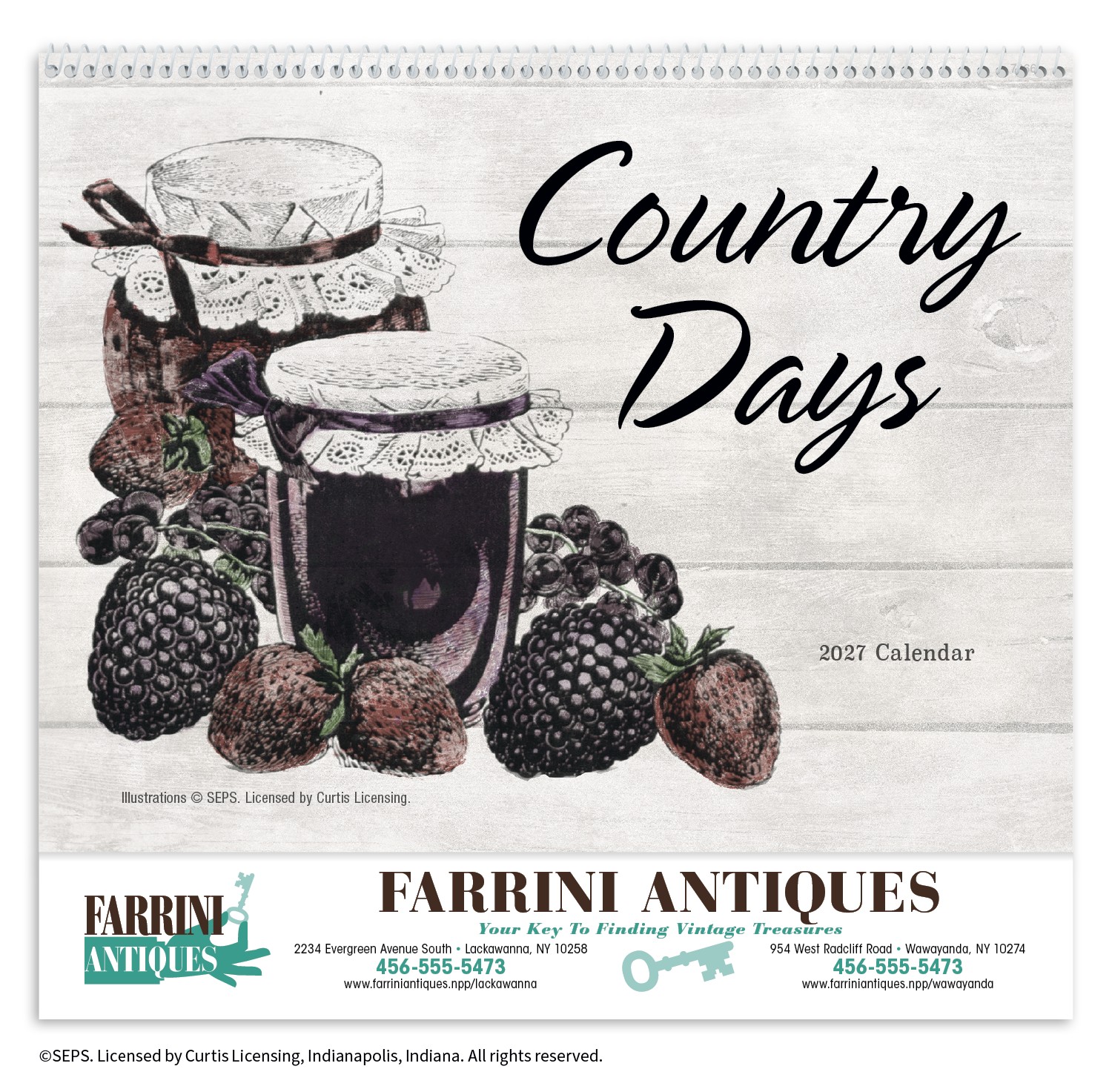 Picture of Good Value™ Country Days - Spiral Calendar