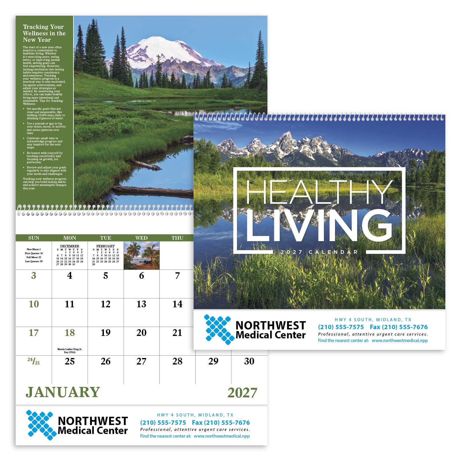 Picture of Good Value™ Healthy Living - Spiral Calendar