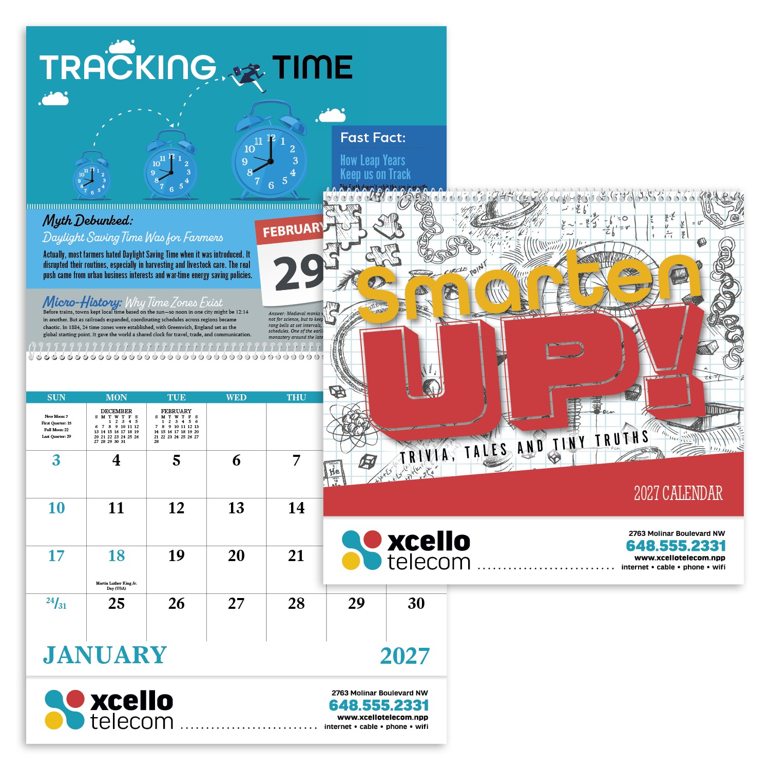 Picture of Good Value™ Smarten Up! Trivia, Tales & Tiny Truths - Spiral Calendar