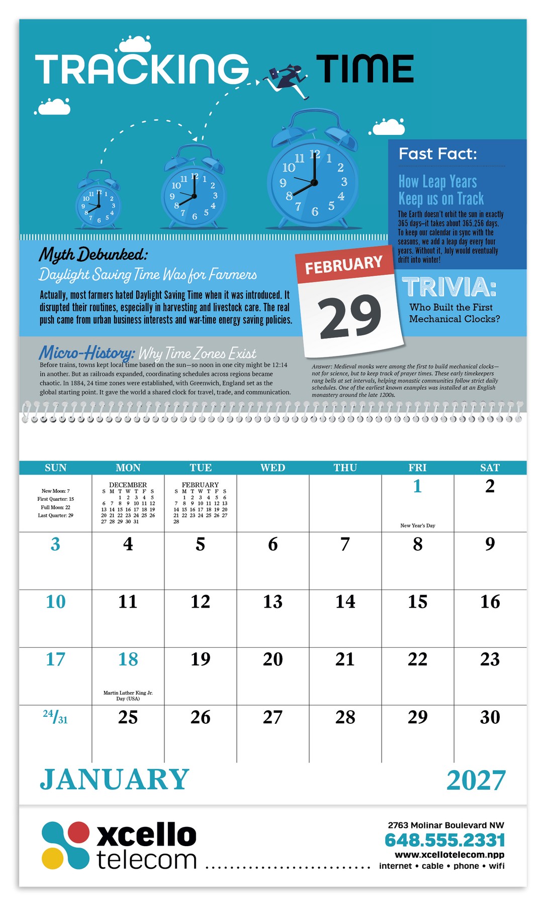 Picture of Good Value™ Smarten Up! Trivia, Tales & Tiny Truths - Spiral Calendar