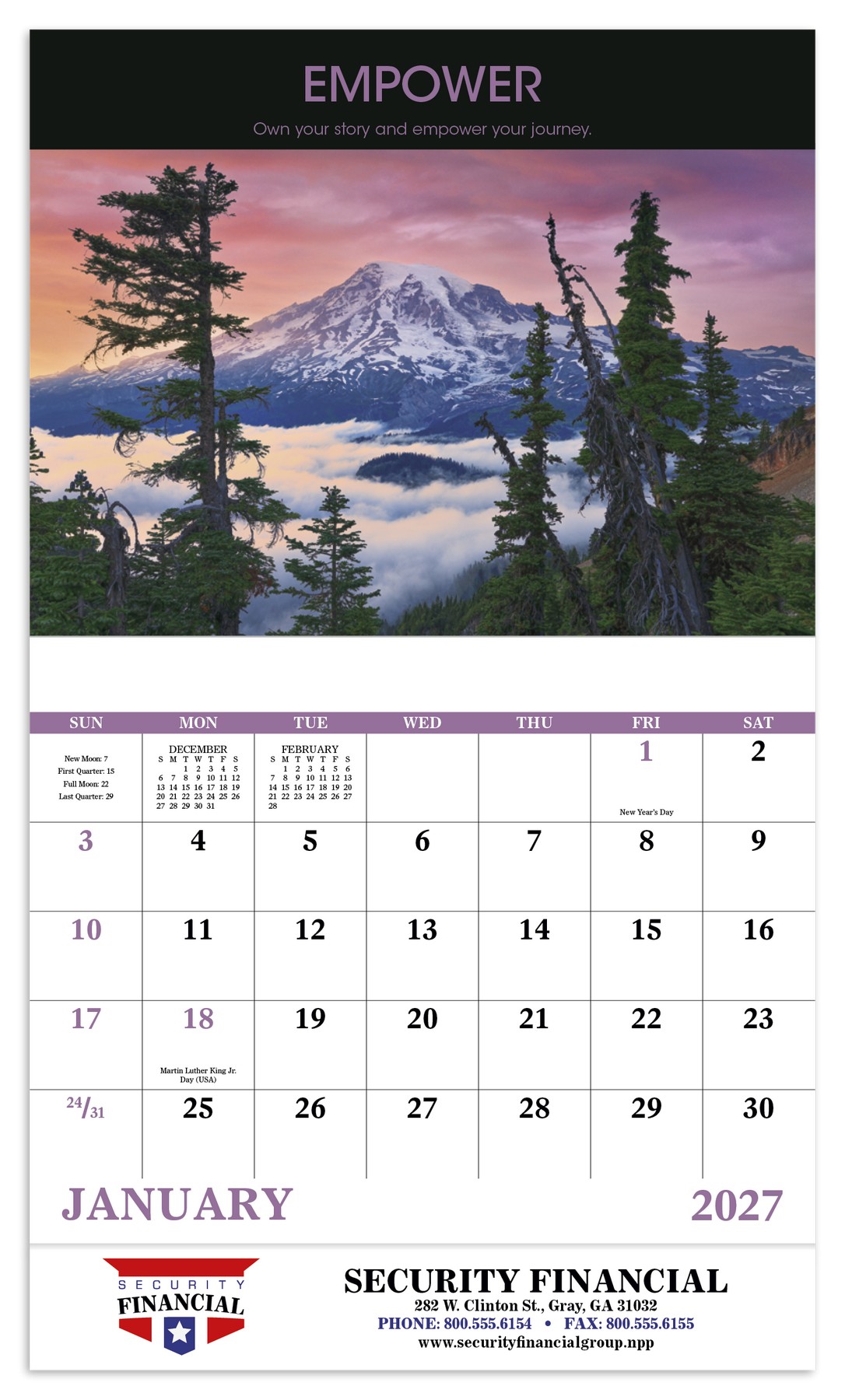 Picture of Good Value™ Motivations - Stapled Calendar