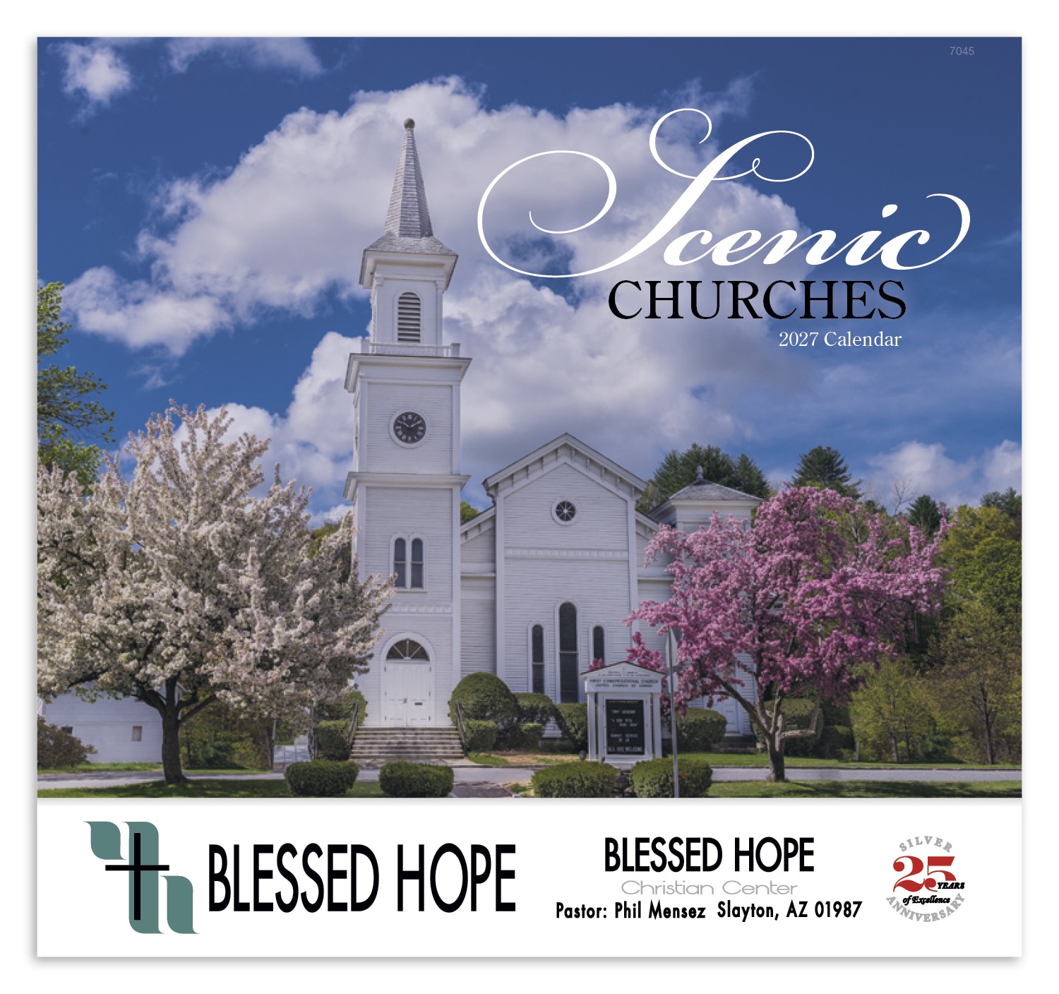 Picture of Good Value™ Scenic Churches - Stapled Calendar