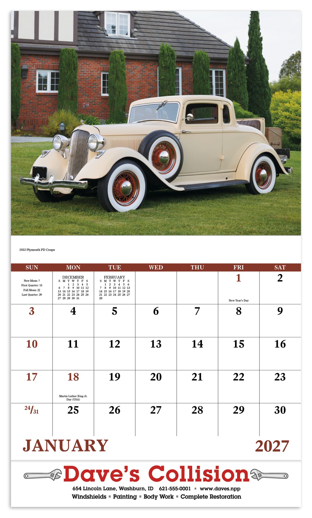 Picture of Good Value™ Antique Autos Calendar