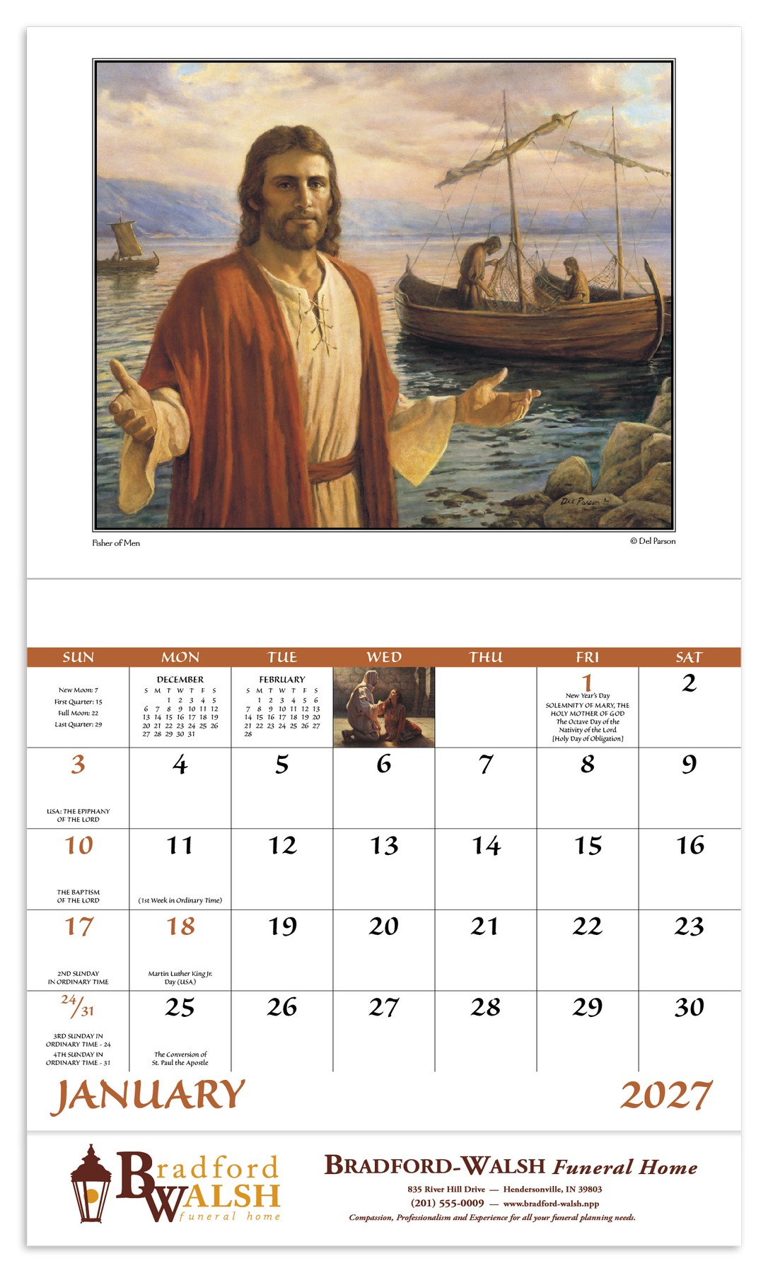 Picture of Good Value™ God's Gift - Stapled Calendar