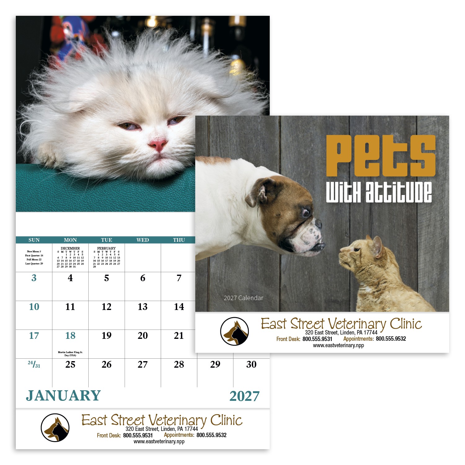 Picture of Good Value™ Pets with Attitude - Stapled Calendar