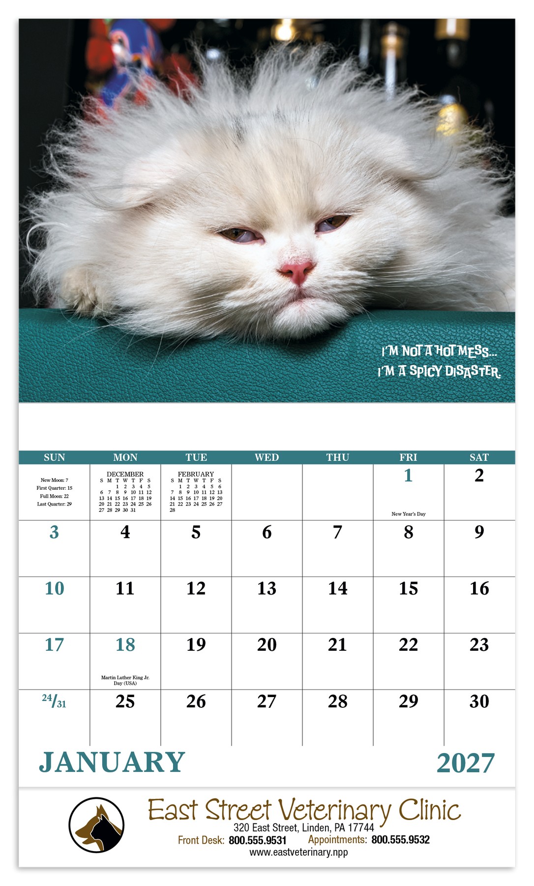 Picture of Good Value™ Pets with Attitude - Stapled Calendar