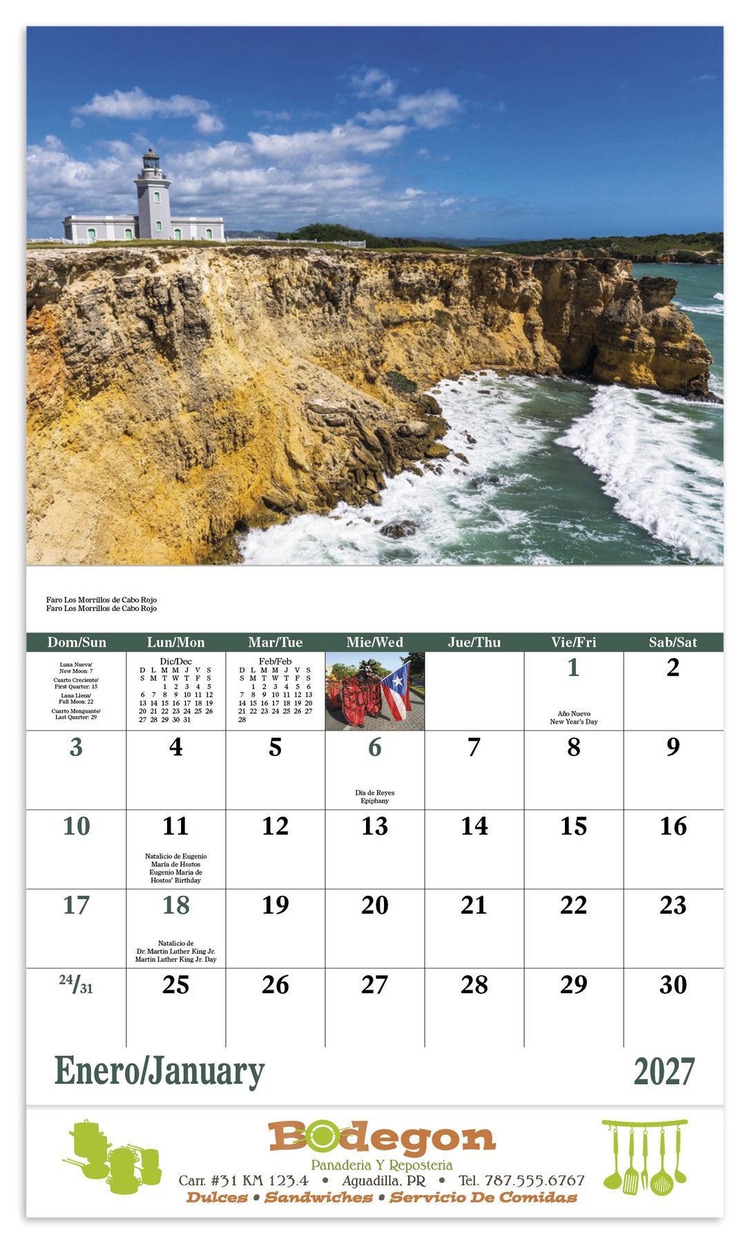 Picture of Good Value™ Puerto Rico - Stapled Calendar