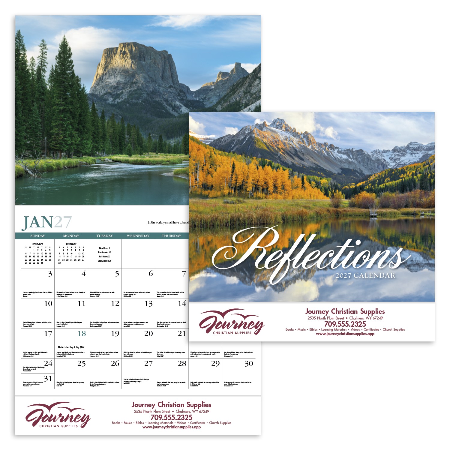 Picture of HotLine® Products Reflections (Non-Denominational) Appointment Calendar - Stapled