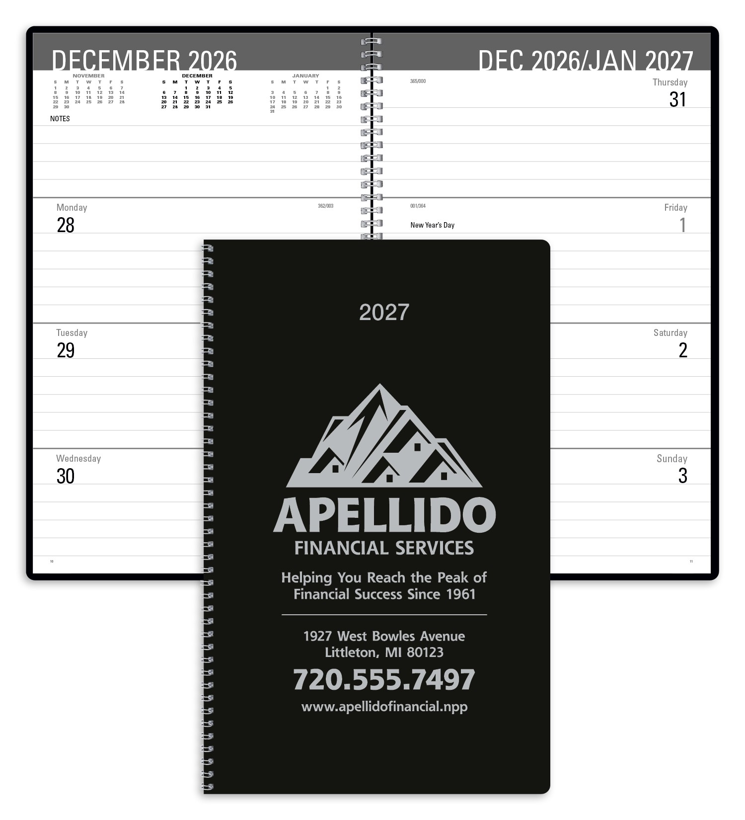Picture of Triumph® Calendars Classic Weekly Desk Planner