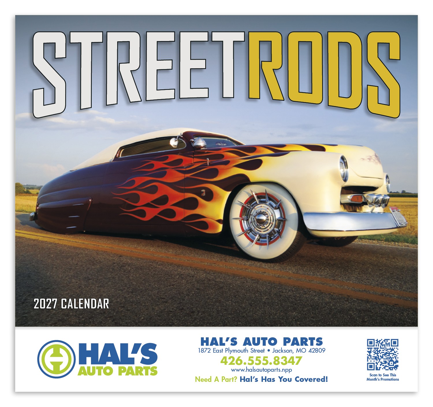 Picture of HotLine® Products Street Rod Fever Appointment Calendar - Stapled