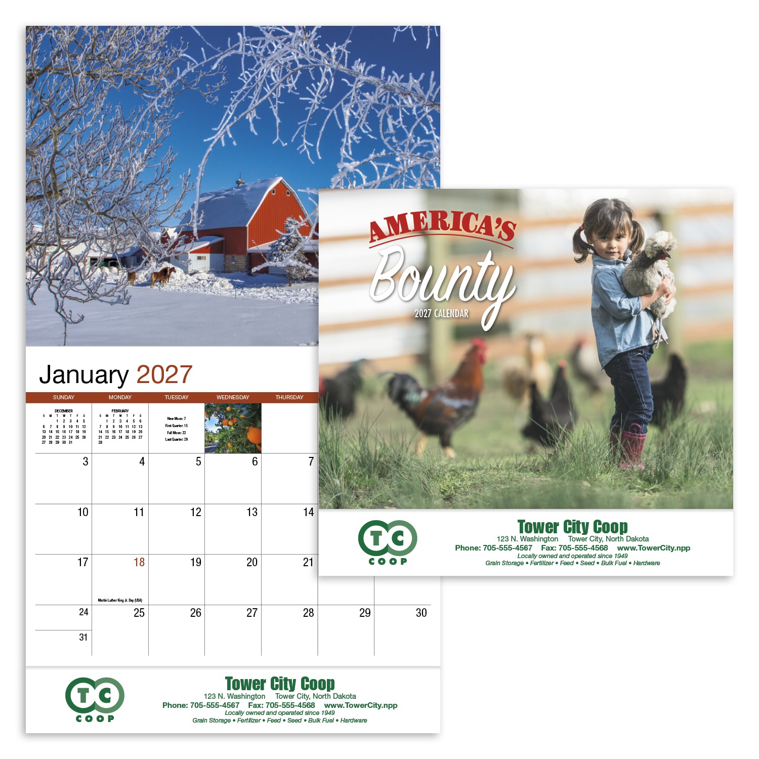 Picture of HotLine® Products America's Bounty Appointment Calendar - Stapled