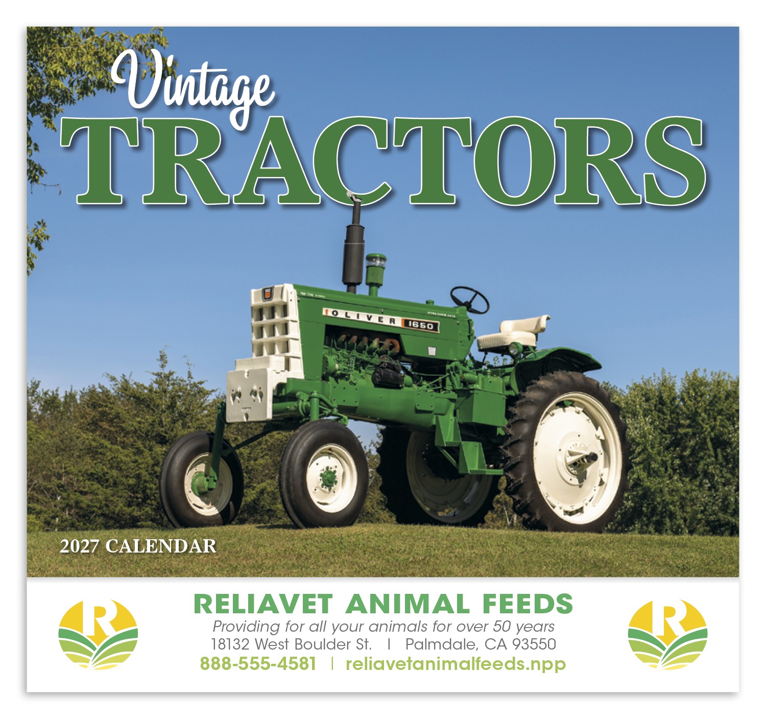 Picture of HotLine® Products Vintage Tractors Appointment Calendar - Stapled