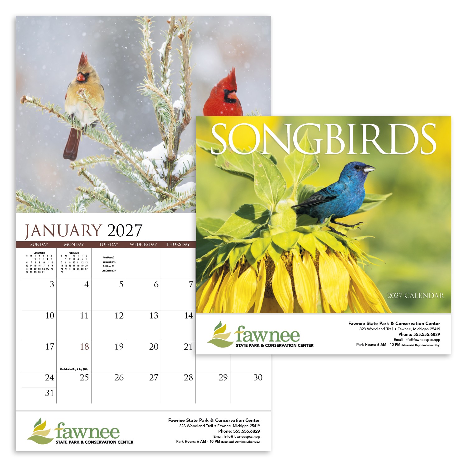 Picture of HotLine® Products Songbirds Appointment Calendar - Stapled