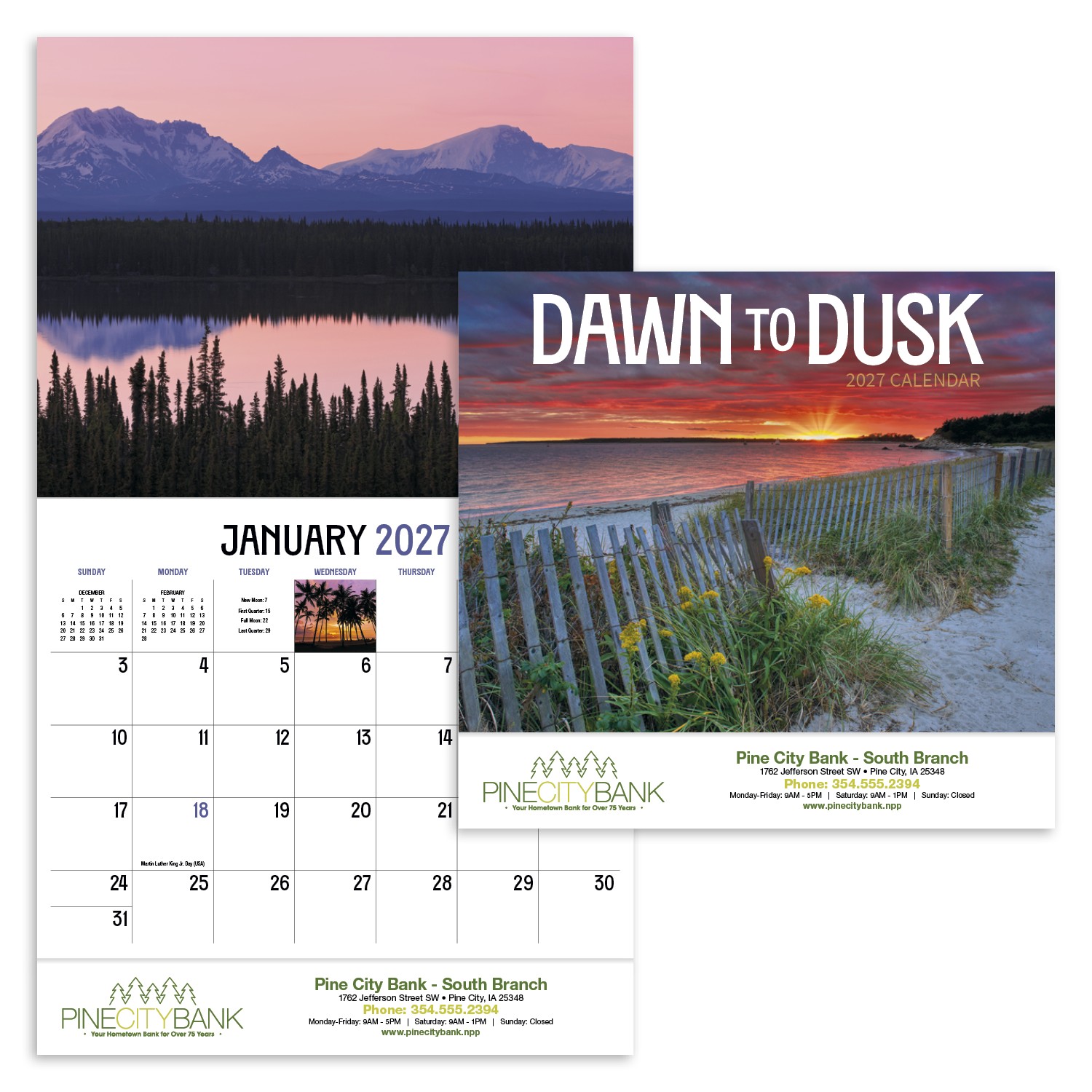 Picture of HotLine® Products Dawn to Dusk Appointment Calendar - Stapled