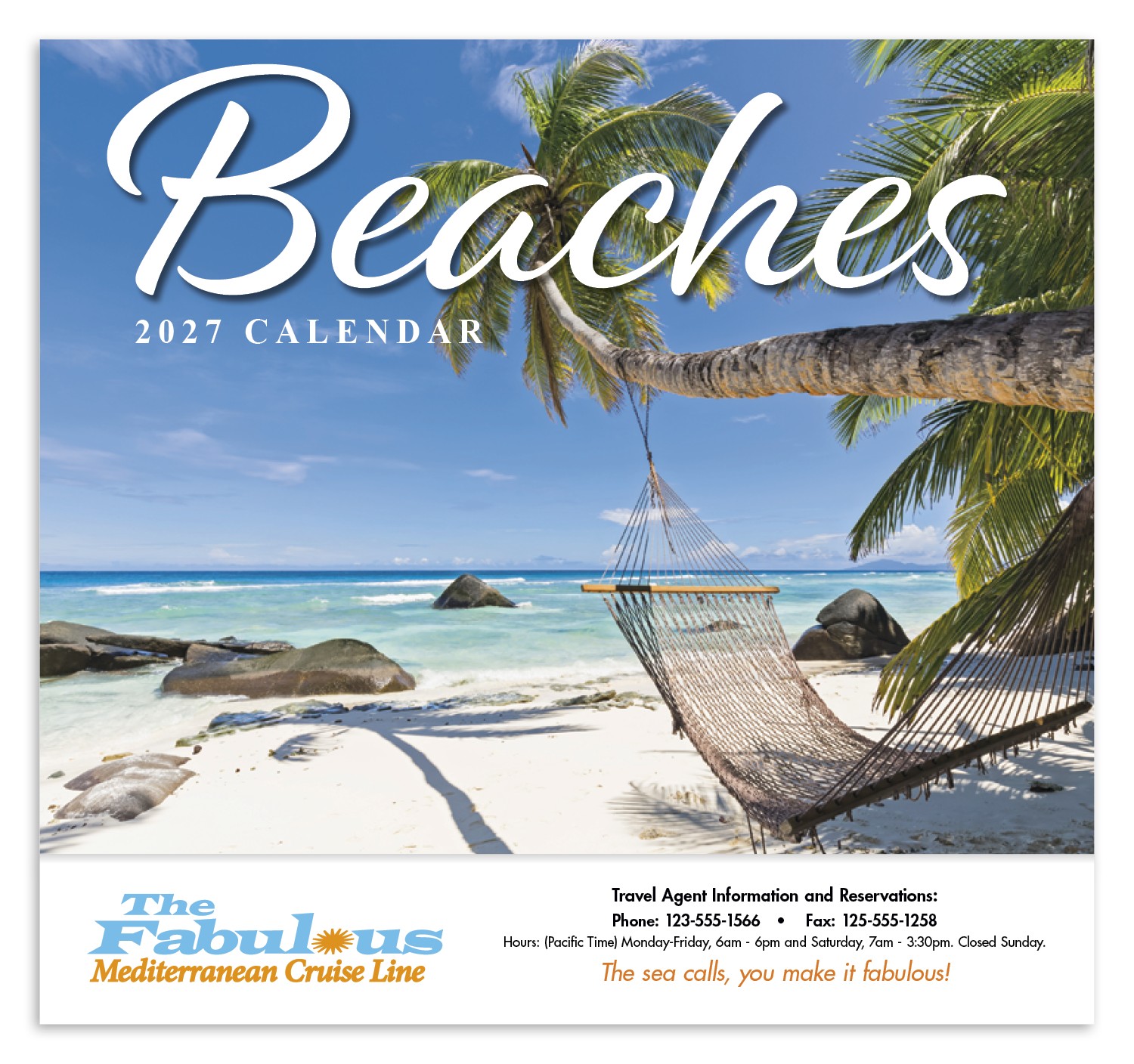Picture of HotLine® Products Beaches Appointment Calendar - Stapled