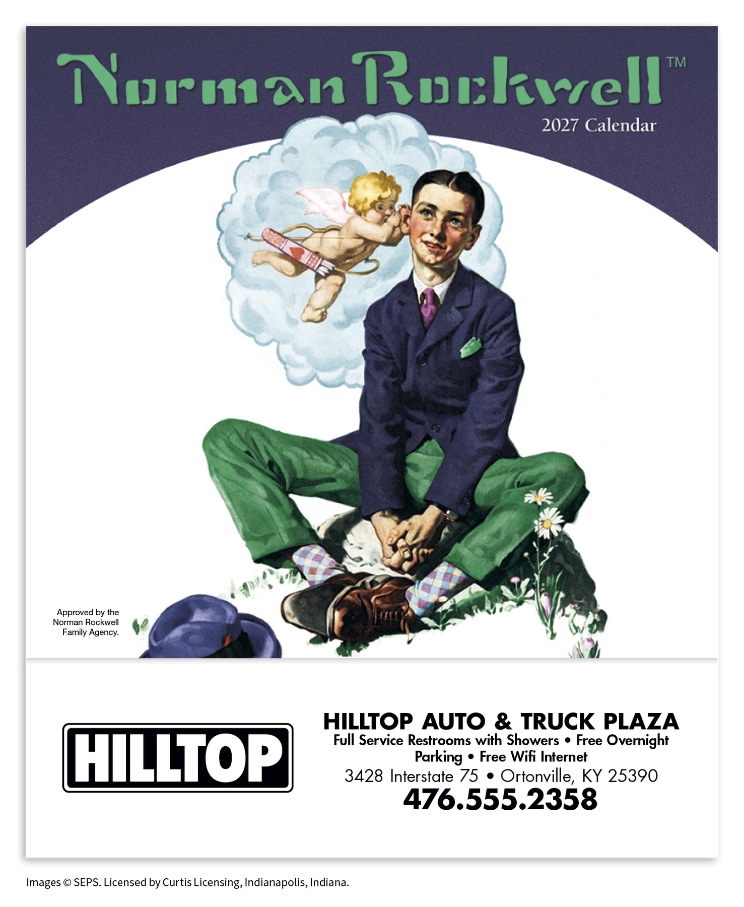 Picture of HotLine® Products Norman Rockwell Mini Calendar