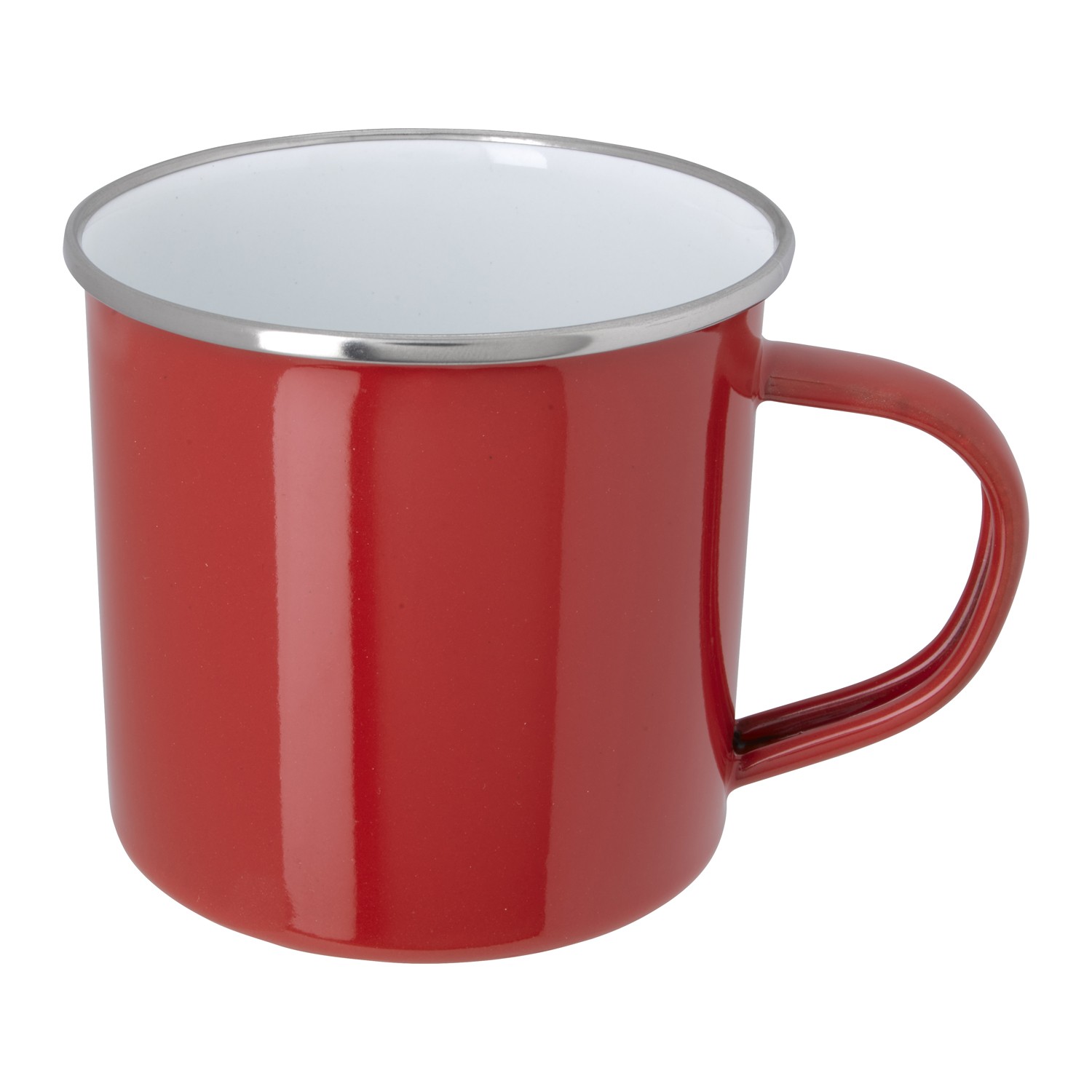 Picture of 11.8 oz. Enamel Mug with Stainless Steel Rim with Steel Coating