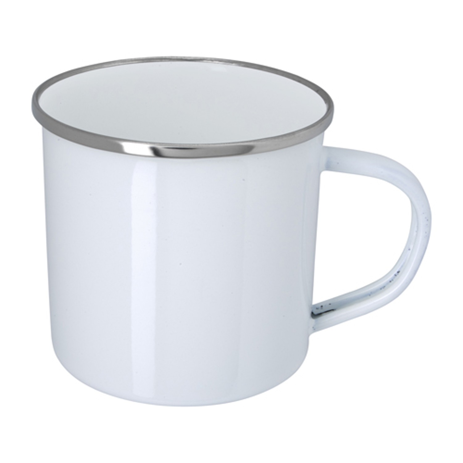 Picture of 11.8 oz. Enamel Mug with Stainless Steel Rim with Steel Coating