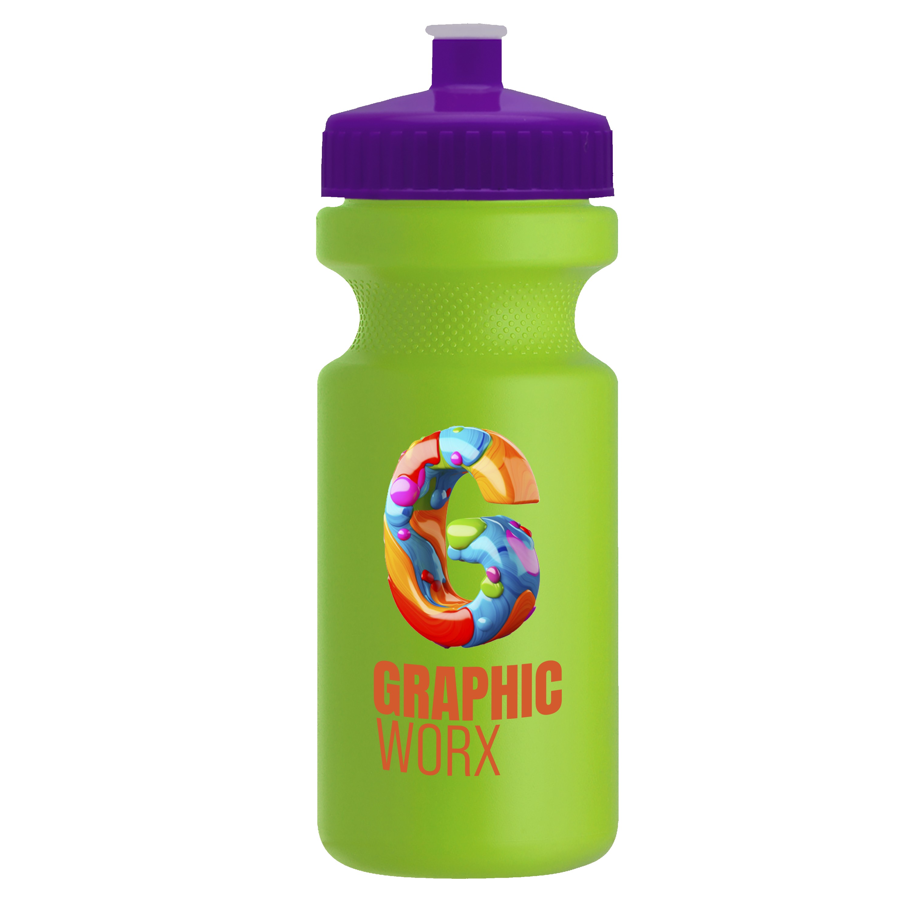 Picture of Garyline® Cyclist Recycled Bike Bottle with Push-Pull Lid - 22 oz.