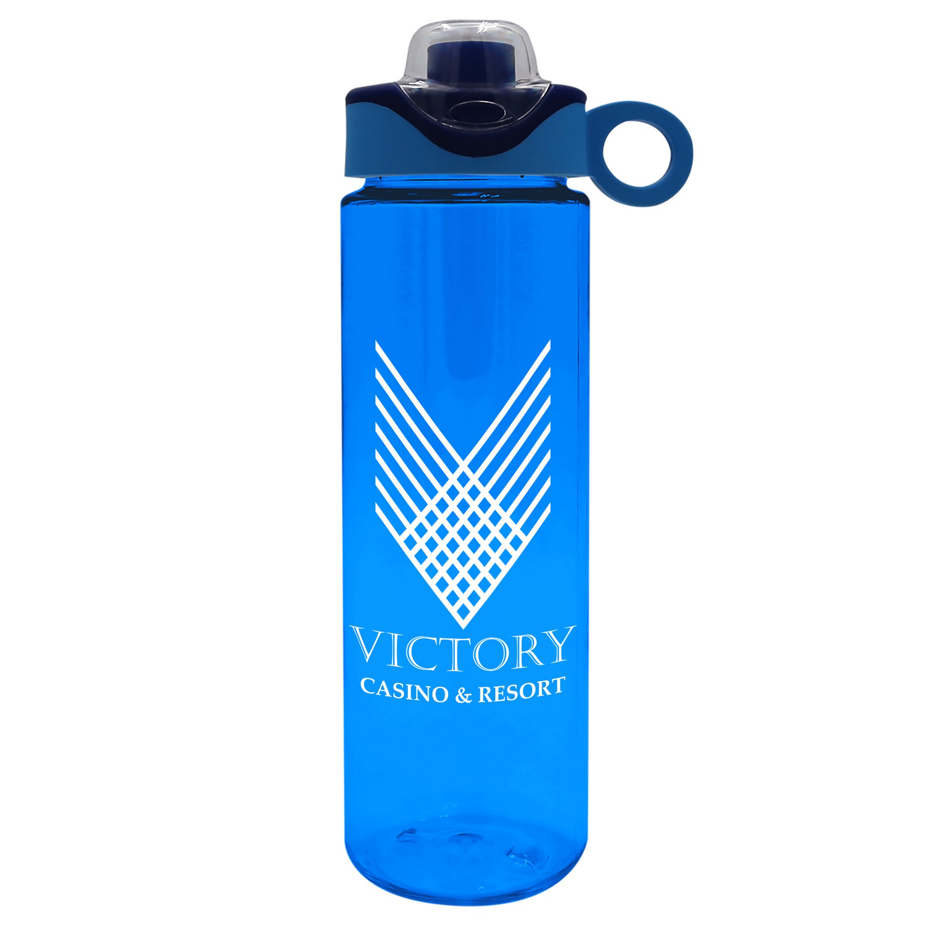 Picture of Garyline® Freedom Tritan® Renew Bottle with Two-Tone Drink-Thru Lid with Silicone Loop - 28 oz.
